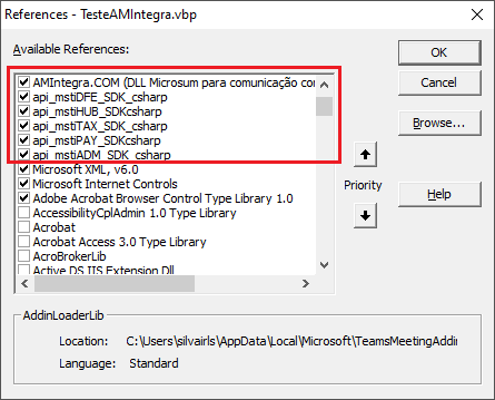 imagem de configuração amintegra