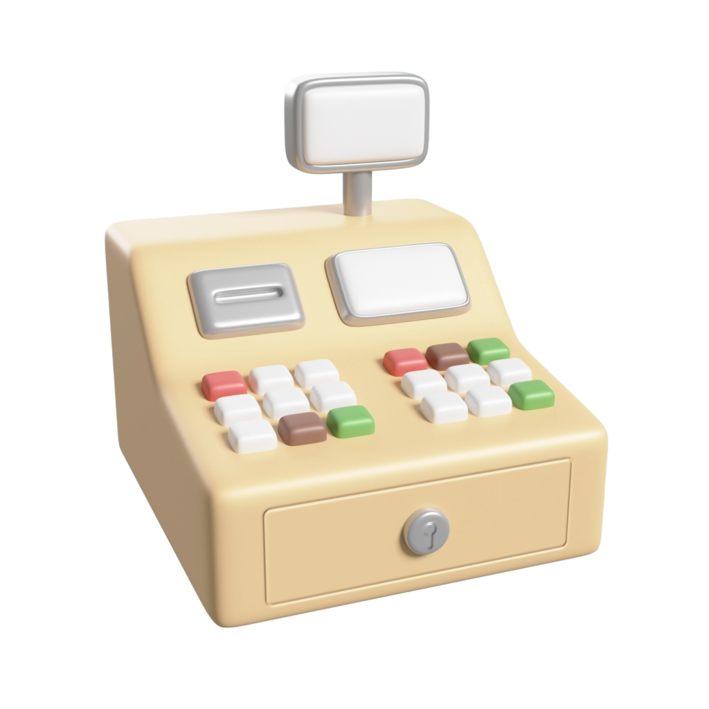 3d rendering coffee shop icon