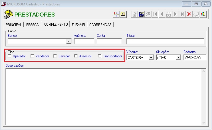 prestador complemento