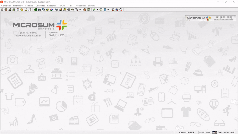 cadastro de pacotes editado