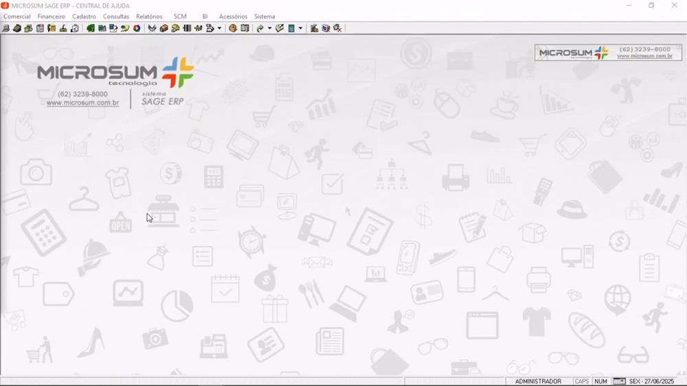 cadastro de aliquota
