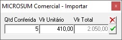 importar conferida