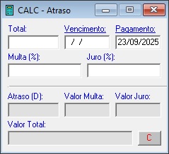 calc atraso