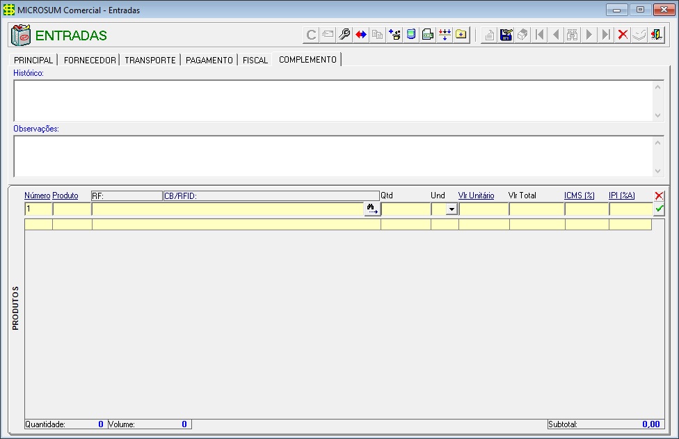 complemento entradas