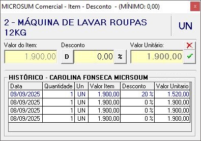 historico produtos saidas