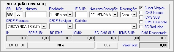 nota fiscal nfe