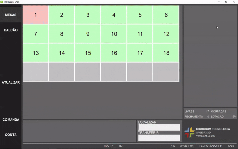 pda conta feito venda