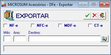 exportar dfe