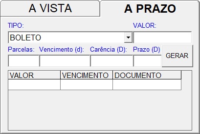 tela prazo fechamento