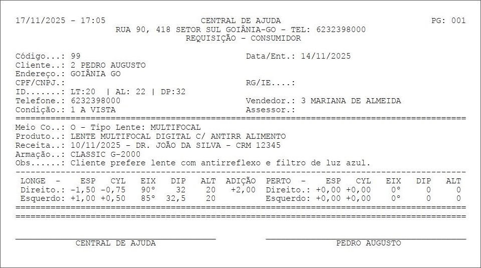 exemplo requisição