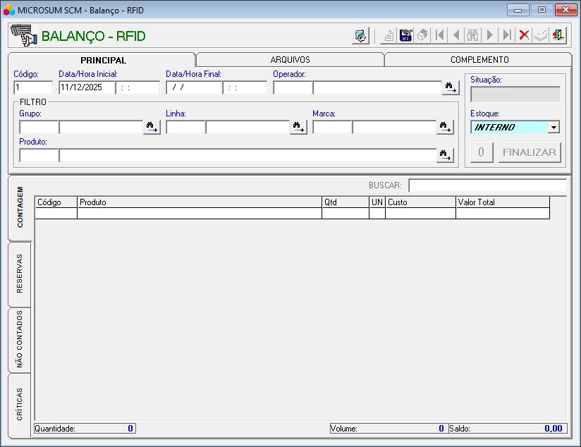 balanco rfid