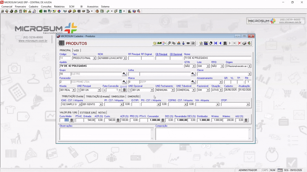 calculadora custo médio