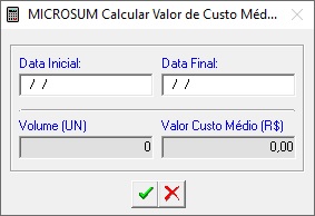 calc custo medio