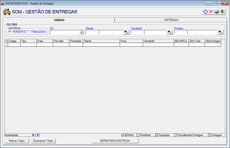 scm gestao de entrega